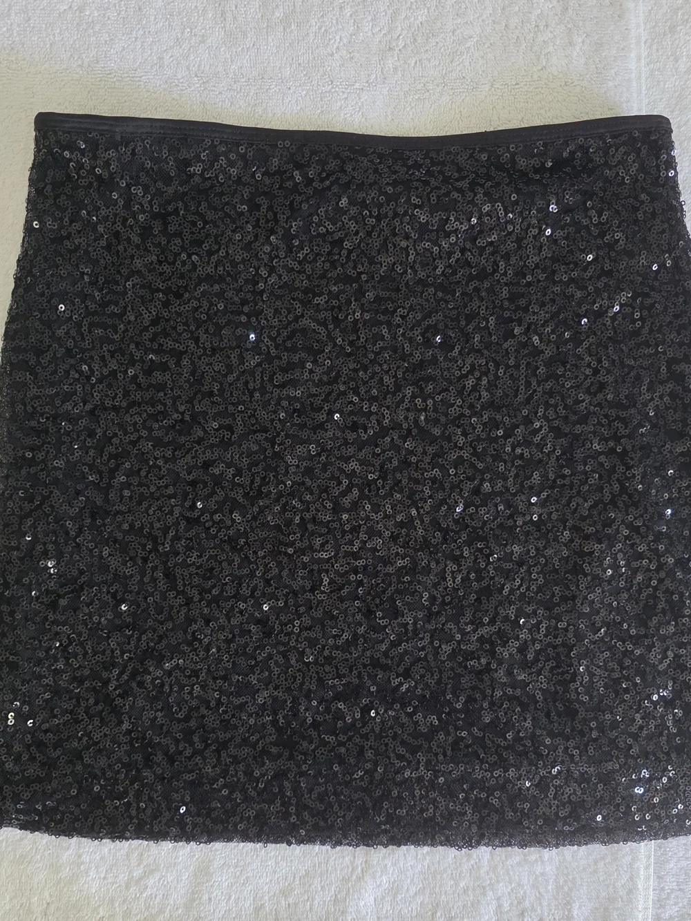 Express Black Sequin Mini Skirt – Perfect Party/Holiday Statement Piece!
